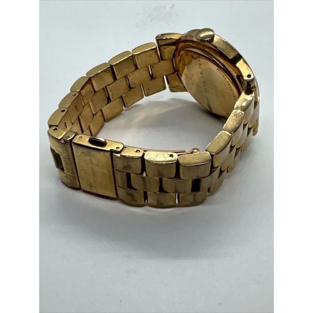 Marc Jacobs MBM3077 Women's Gold Stainless Steel Analog Dial Quartz Watch JNA793